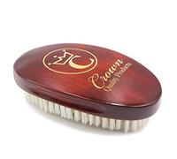 Crown Quality Products - Cherrywood Medium/Firm Contour Wave Brush - “THE ORIGINAL” Curved Wave Brush - 360 Waves in Days