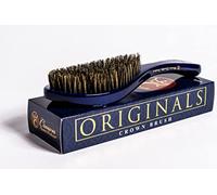 Crown Quality Products Royal Blue -MEDIUM BRISTLE Contour Wave Brush - “THE ORIGINAL” Curved Wave Brush - 360 Waves in Days