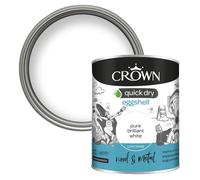 Crown - Quick Dry Eggshell Brilliant White - 750ml