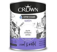 Crown Quick Dry, Non Drip, One Coat, Eggshell, MDF Wood & Metal - Paint 2.5L