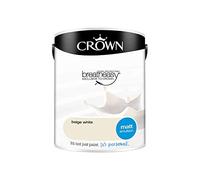Crown Walls & Ceilings Matt Emulsion Paint Beige White - 5L