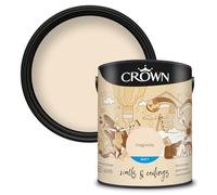 Crown Retail Core Emulsion Matt Magnolia 5 L | Rich velvety matt in Magnolia. Covers beautifully. Ideal for bedrooms & living rooms. Low VOC, low odour, vegan
