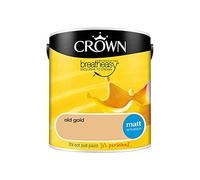 Crown Matt Emulsion Paint, 2.5L, Old Gold