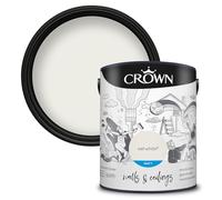 Crown Retail Core Emulsion Matt Sail White 5 L | Rich velvety matt in Sail White. Covers beautifully. Ideal for bedrooms & living rooms. Low VOC, low odour, vegan