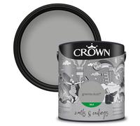 Crown Retail Core Emulsion Silk Granite Dust 2.5 L | Washable Granite Dust light reflecting sheen. Wipeable on walls & ceilings. Ideal for halls, kitchens & bathrooms. Low VOC