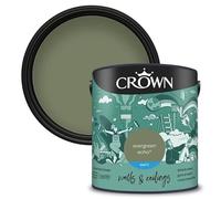 Crown Retail Matt Emulsion Evergreen Echo 2.5litre, Walls and Ceilings