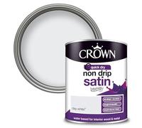 Crown Retail Non Drip Satin Clay White 0.75 L