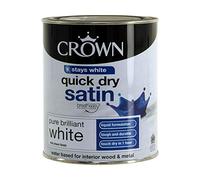 Crown Retail Quick Dry Satin Pure Brilliant White, 750ml