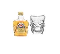 Crown Royal Canadian Whiskey 50ml with Shot Glass | Miniature Alcohol | All Occasion Gift