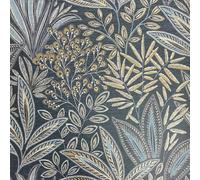 CROWN Sahara Leaf Navy Wallpaper M1784