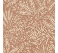 Crown Sahara Leaf Wallpaper in Burnt Orange Crown Burnt Orange