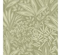 Crown Sahara Leaf Wallpaper in Green Crown Green