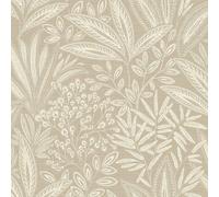 Crown Sahara Leaf Wallpaper in Natural Crown Natural