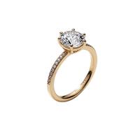 Crown Shine Ring With Clear Cubic Zirconia - female - Pandora - Rings - Yellow - 52 MM - Accessories 52 MM