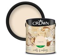 Crown Walls and Ceilings Silk Emulsion Paint, Magnolia 2.5L