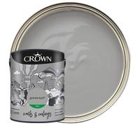 Crown Walls and Ceilings Silk Emulsion Paint, Granite Dust 5L