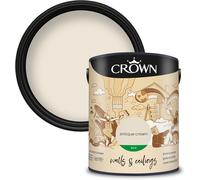 Crown Walls and Ceilings Silk Emulsion Paint, Antique Cream 2.5L