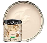 Crown Walls and Ceilings Silk Emulsion Paint, Magnolia 2.5L