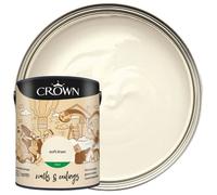 Crown Silk Emulsion Paint – Walls & Ceilings – Soft Linen 5L