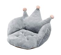 Crown Soft Cozy Seat Cushion with Lumbar Support Cute Armchair Chair Cushion for Girls Women Plush Comfort Seat Pad Mat Home Decor Office Chair Pillow for Back Coccyx Sciatica Tailbone Pain Relief