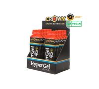 Crown Sport Nutrition HyperGel 45 Energy Gel 10x75g Strawberry + Caffeine