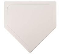 Crown Sporting Goods - Throw Down Baseball Home Plate - Thin Rubber Bases - Great for Baseball, Softball, and Kickball Games and Practice