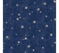 Crown Starlight Stars Wallpaper in Navy Crown Navy