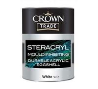Crown Steracryl Mould Inhibiting Acrylic Eggshell White-5 L
