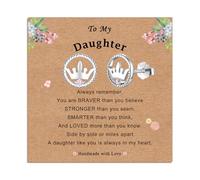 Crown Stud Earrings for Girls, White Gold Hypoallergenic Tiara Earrings with Cubic Zirconia, Birthday Party Christmas Jewellery Gift for Daughter Granddaughter (To My Daughter)