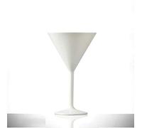 Crown Supplies BBP White Martini Cup 7oz 200ml H17.5cm Polycarbonate Unbreakable - Single