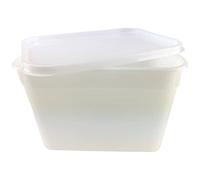 Crown Supplies Ice Cream Container with Lid - 4 Litre - Recyclable Polypropylene - Pack of 20