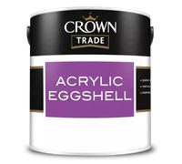 Crown Trade Acrylic Eggshell, White 2.5L