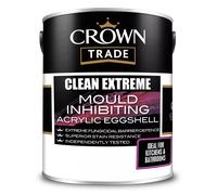 Crown Trade Clean Extreme Mould Inhibiting Acrylic Eggshell, White 5L