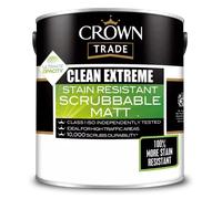 Crown Trade Clean Extreme Stain Resistant Scrubbable Matt 5 Litre