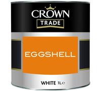 Crown Trade Eggshell White 1 Litre