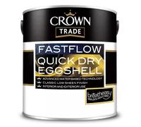 Crown Trade Fastflow Quick Dry Eggshell 1L, Dash Of Nutmeg - A8630D, Quick Dry Emulsion