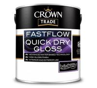 Crown Trade Fastflow Quick Dry Gloss 5L, Secret Lake - M7171T, High sheen gloss paint