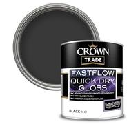 Crown Trade Fastflow Quick Dry Gloss, Black 1L