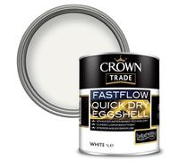 Crown Trade Fastflow Quick Drying Eggshell White 1L