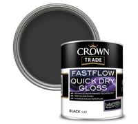 Crown Trade Fastflow Quick Drying Gloss Black 1L