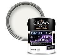 Crown Trade Fastflow Quick Drying Gloss White 5L