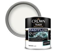 Crown Trade Fastflow Quick Drying Satin White 1L