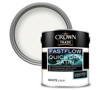 Crown Trade Fastflow Quick Drying Satin White 2.5L