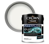 Crown Trade Fastflow Quick Drying Satin White 5L