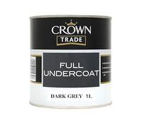 Crown Trade Full Undercoat Dark Grey 1 Litre