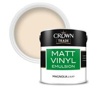 Crown Trade Matt Vinyl Emulsion, Magnolia 2.5L