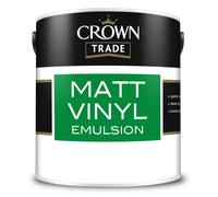 Crown Trade Matt Vinyl Emulsion, Black 5L