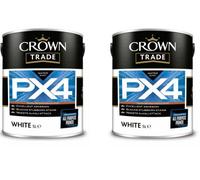Crown Trade Px4 Primer Paint White 5L Pack Of 2