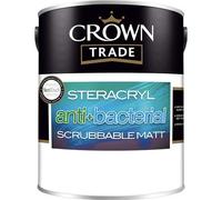 Crown Trade Steracryl Anti Bacterial Scrubbable Matt White 5l