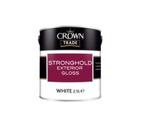 Crown Trade Strong Hold Exterior Gloss - White - 2.5 Litre